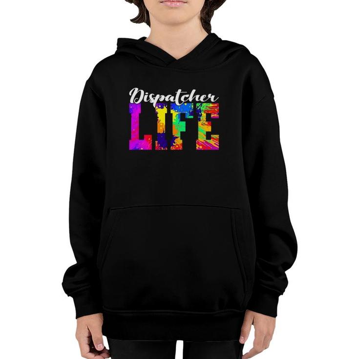Dispatcher Life Paint Design Emergency Public Safety 911 Ver2 Youth Hoodie
