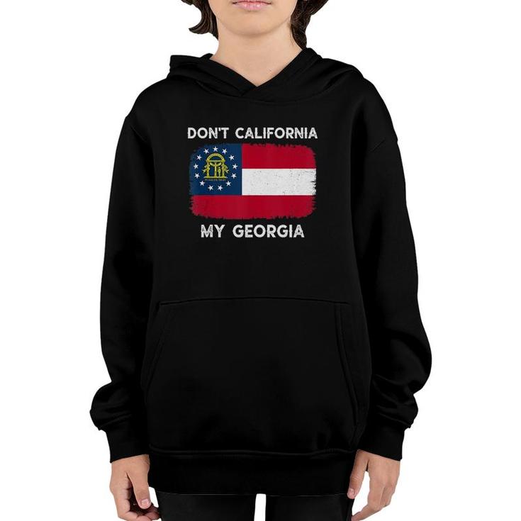 Don't California My Georgia Georgia Flag Retro Tank Top Youth Hoodie