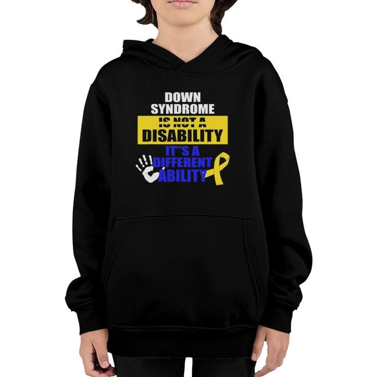 Down Syndrome Different Ability Awareness Youth Hoodie
