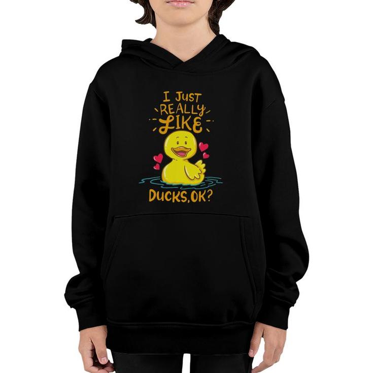 Duck Ducks Funny Duck Lover Gift Youth Hoodie
