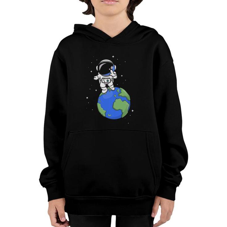 Earth Planet Space Scientist Universe Astronomy Astronaut Youth Hoodie