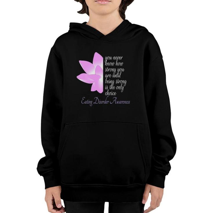 Eating Disorder Awareness Recovery Gift  Youth Hoodie