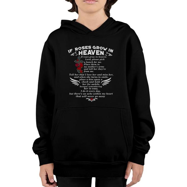 Family Mom In Heaven Memory Of My Mother Youth Hoodie