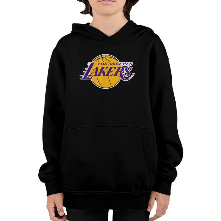 Fans-Lakers-Gift For Los Angeles I Heart Basketball Youth Hoodie