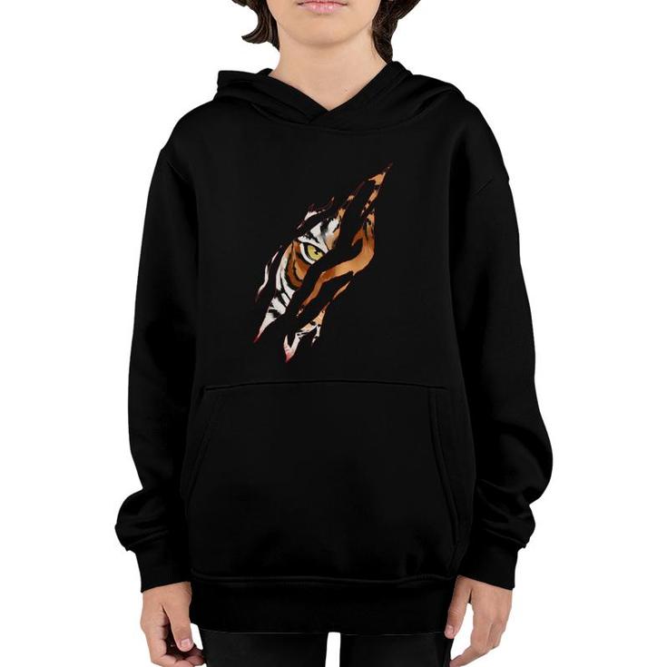 Fearless Tiger Eye Claw Silhouette Lunar Year 2022 Ver2 Youth Hoodie