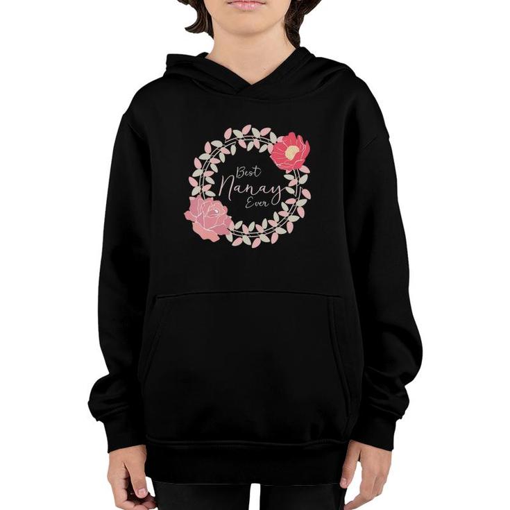 Filipina Mother Gif Nanay Tropical Flower Youth Hoodie