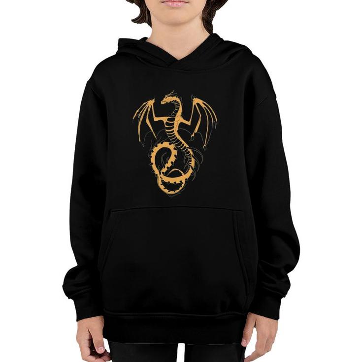 Fire Dragon Mythical Creature Dragon Youth Hoodie