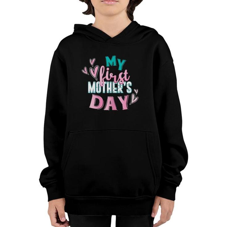 First Mother's Day 2022  First Time Mommy Mother Gift Youth Hoodie