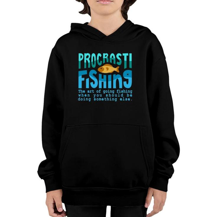 Fishing Quotes - Procastifishing Youth Hoodie