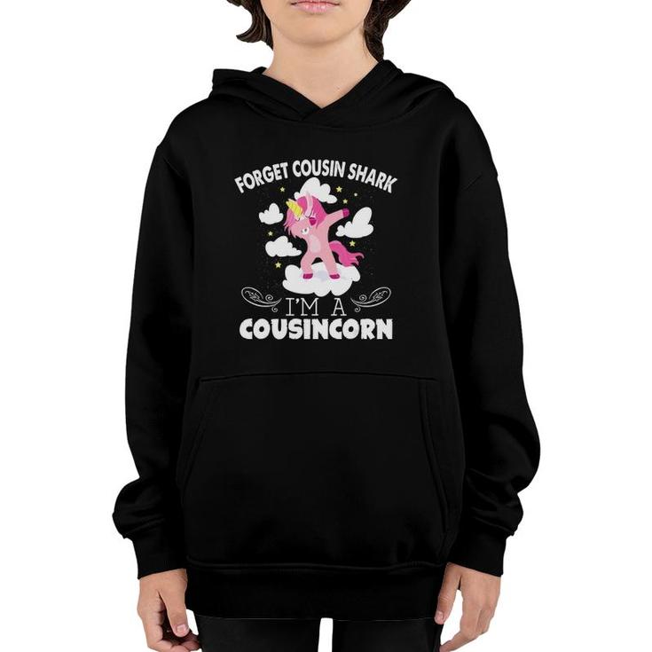 Forget Cousin Shark I'm A Cousincorn Unicorn Mother Day Love Youth Hoodie