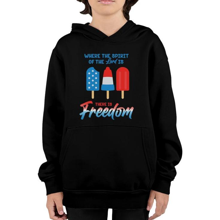 Fourth Of July Popsicles Youth Hoodie