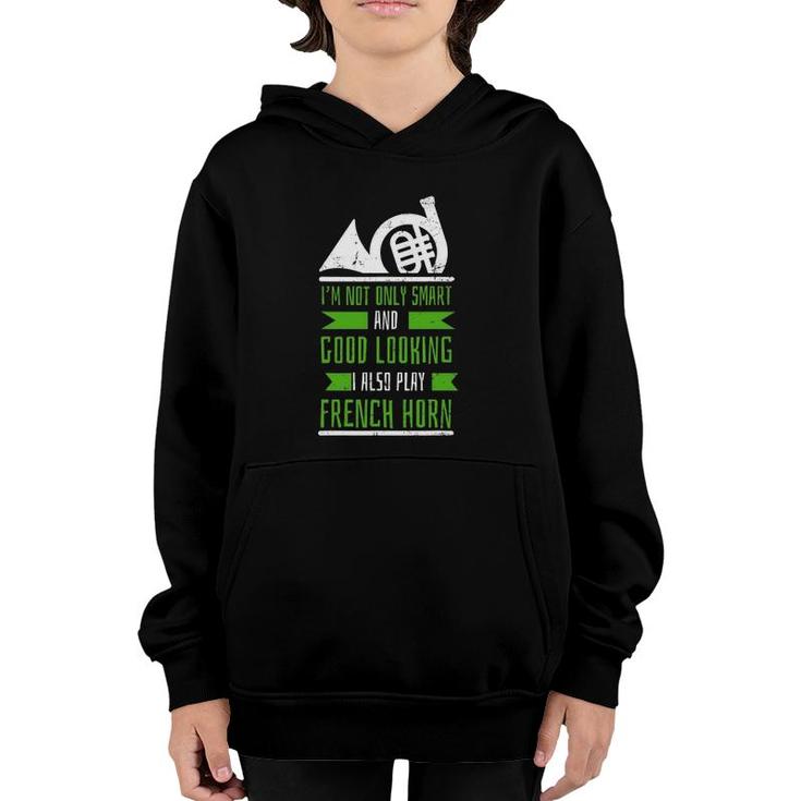 French Horn Hornist - Marching Band Brass Horn Youth Hoodie
