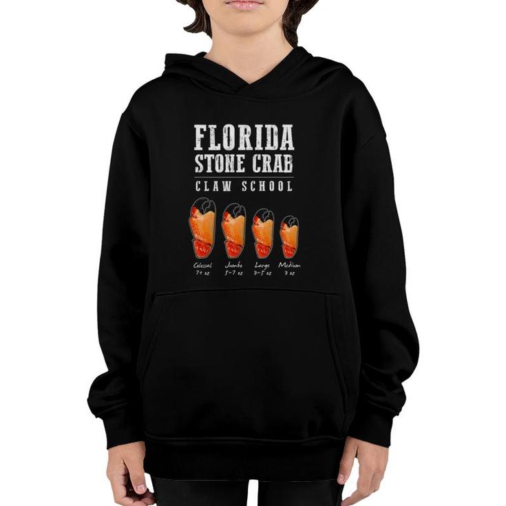 Fresh Florida Stone Crab Claw School Seafood Mustard Sauce Youth Hoodie
