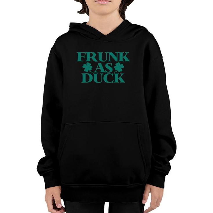 Frunk As Duck  Funny St Patty's Day Drinking Youth Hoodie