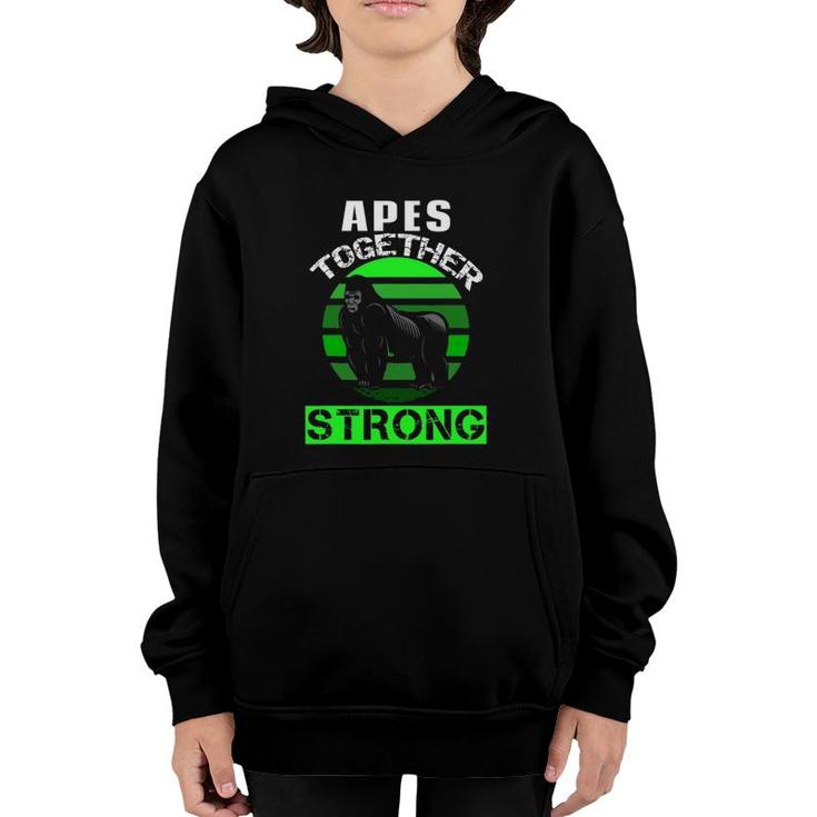 Funny Apes Together Strong Meme Stock Gamestonk Youth Hoodie