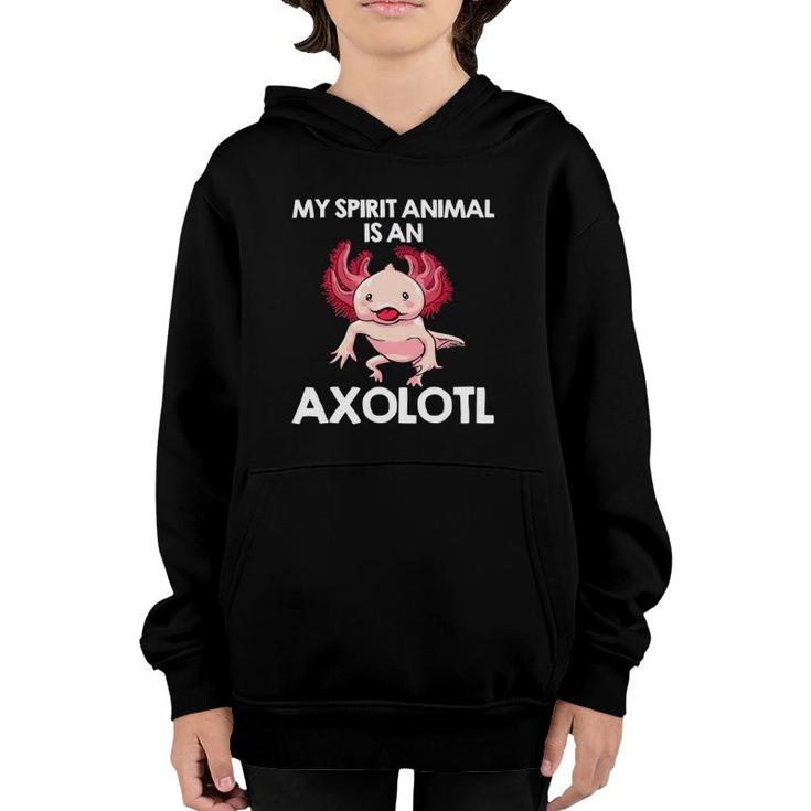 Funny Axolotl For Men Women Spirit Animal Biology Zookeeper Youth Hoodie