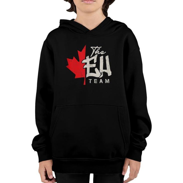 Funny Canadian Canada Gif The Eh Team  Youth Hoodie