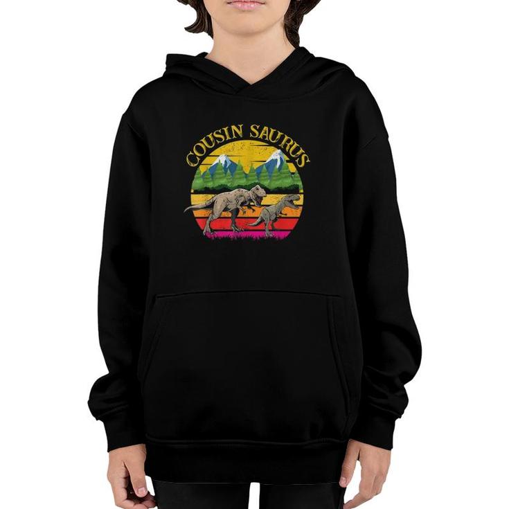 Funny Cousin Dinosaur T, Cousinsaurus Gift Funny Youth Hoodie