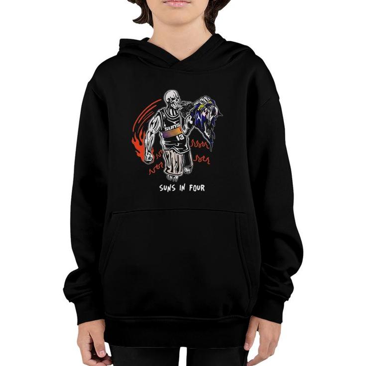 Funny Fight Guy Suns In Four Youth Hoodie