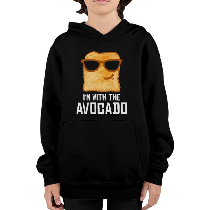 Funny I'm With The Avocado Toast Halloween Costume Youth Hoodie
