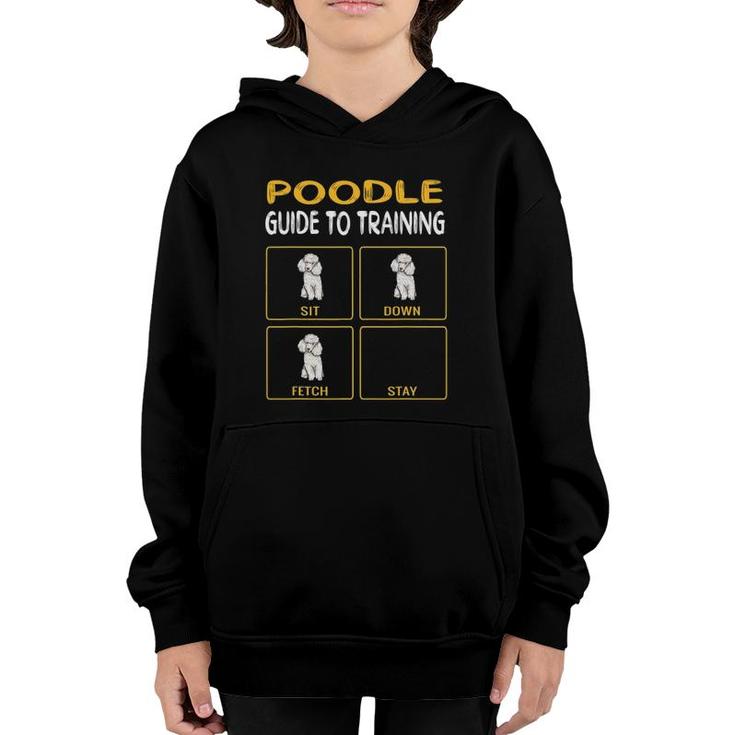 Funny Poodle Guide To Training Dog Obedience Youth Hoodie