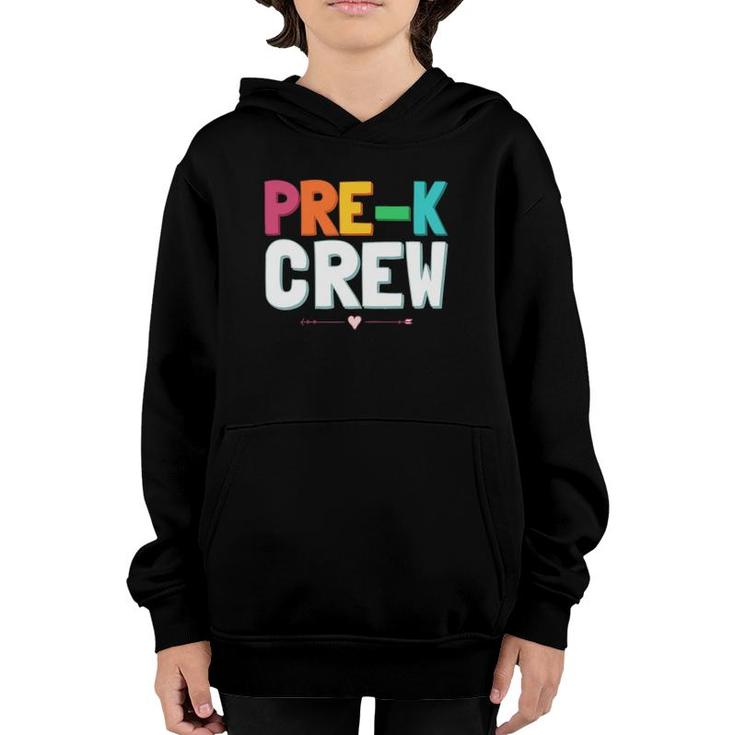 Funny Preschool Teacher Designs For Men Women Pre K Crew Youth Hoodie