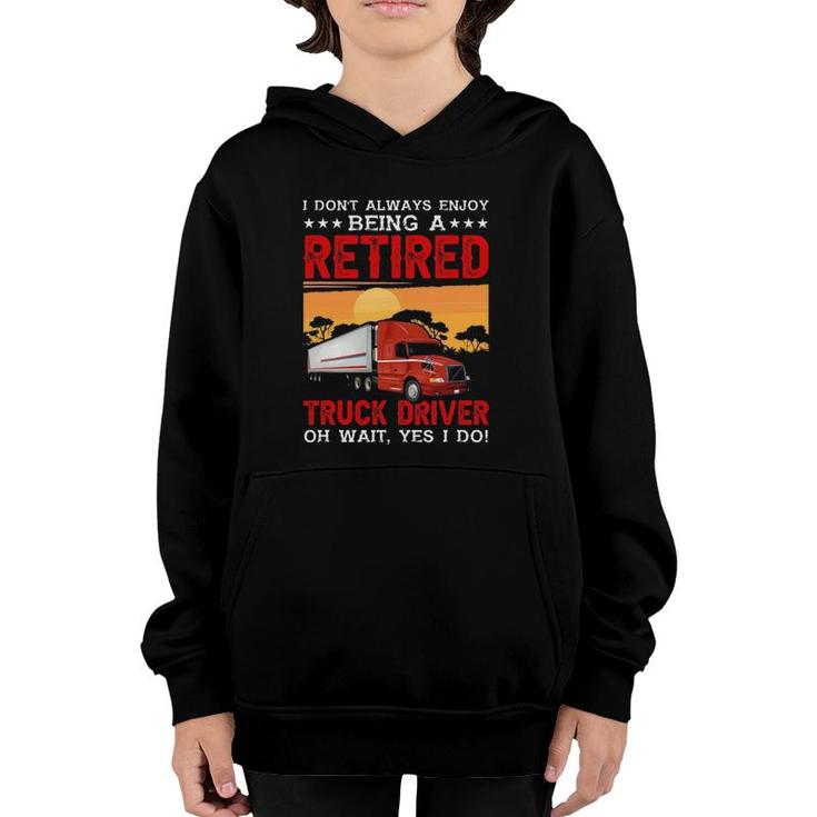 Funny Trucker Semi Trailer Truck Driver Gift Youth Hoodie