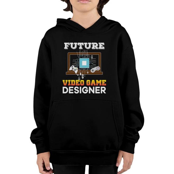 Future Video Game Designer Controller Gamer Console Youth Hoodie