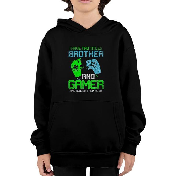 Gamer Boys Kids Gift Idea Video Games Lover Brother Gaming Youth Hoodie