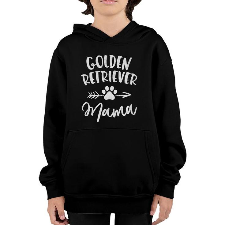 Golden Retriever Mama Golden Lover Owner Gift Dog Mom Mother Youth Hoodie