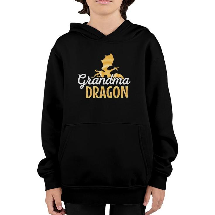 Grandma Dragon Mythical Legendary Creature Grandmother Youth Hoodie