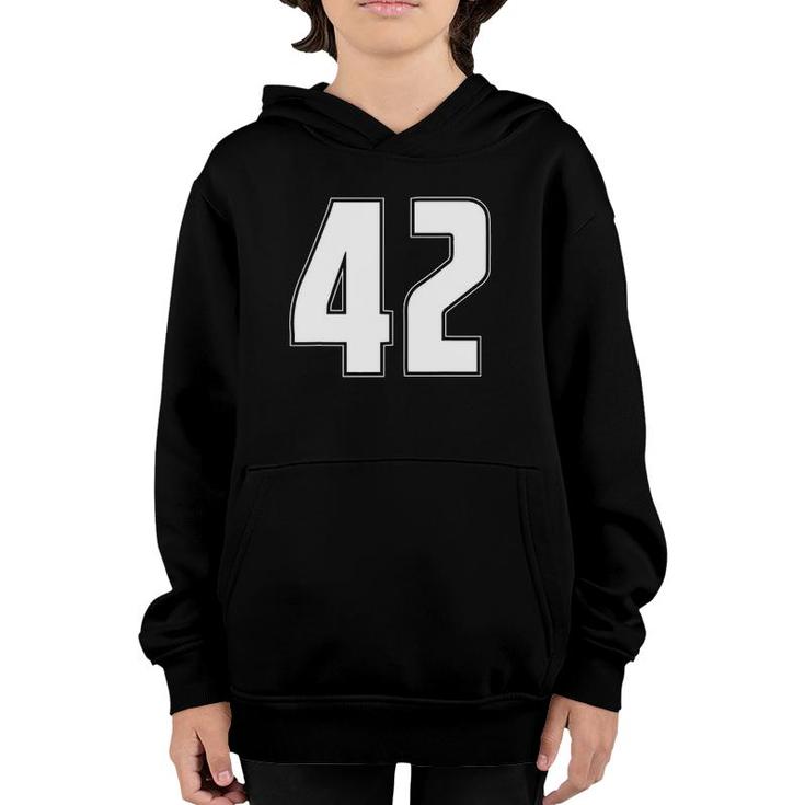Halloween Group Costume 42 Sports Jersey Number 42 Gift Youth Hoodie