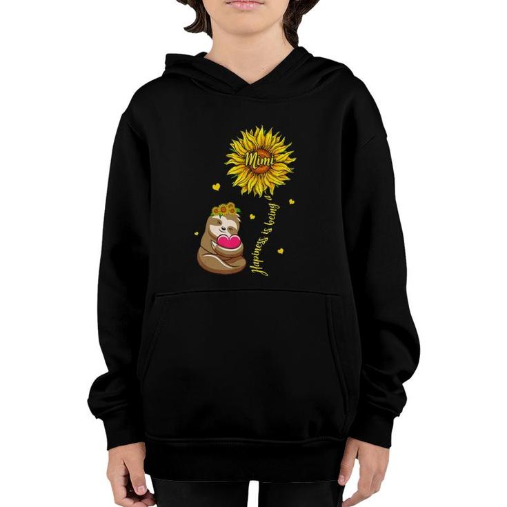 Happiness Is Being A Mimi Sloth Gift Mother's Day Youth Hoodie