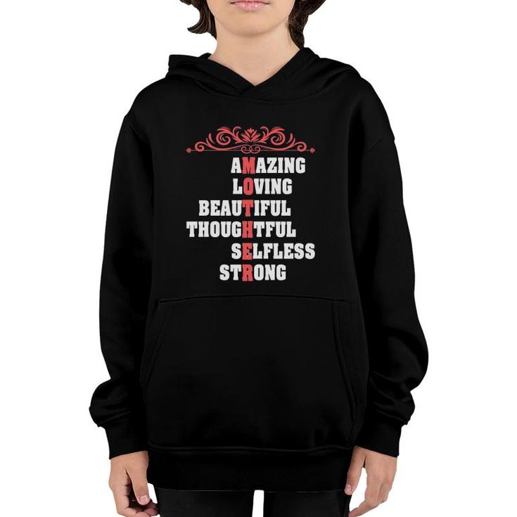 Happy Mothers Day Funny Giftfor The Best Mom Ever Youth Hoodie