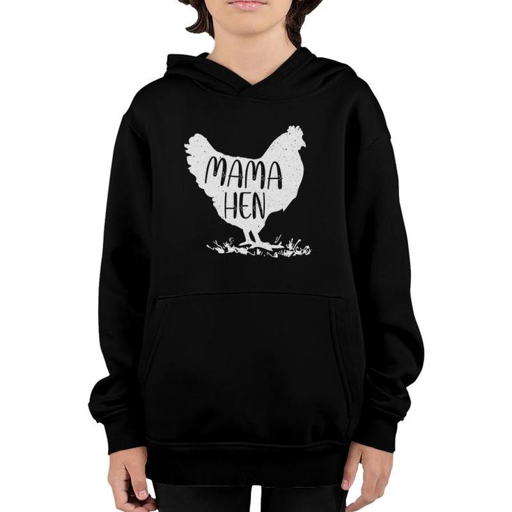 Happy Mother's Day Mama Hen Chicken Mommy Cute Mom Funny Youth Hoodie
