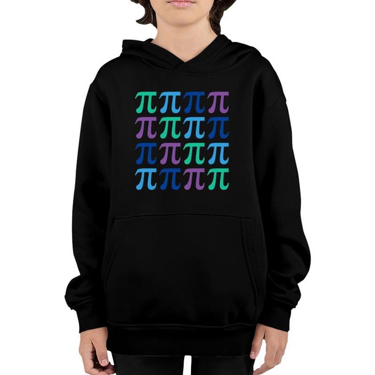 Happy Pi Day With Symbols For Math Teachers Youth Hoodie
