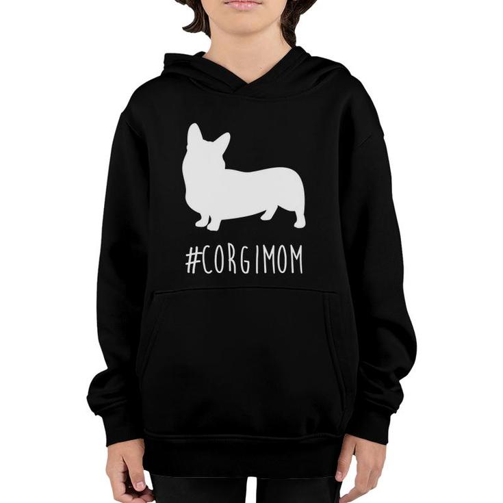 Hashtag Corgi Mom Pembrokeshire Welsh Corgi Youth Hoodie