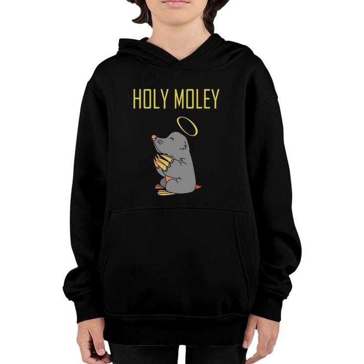 Holy Moley Praying Mole Animal Youth Hoodie