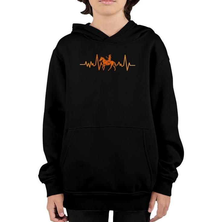 Horse Riding Indian Heartbeat Indigenous Native American Youth Hoodie
