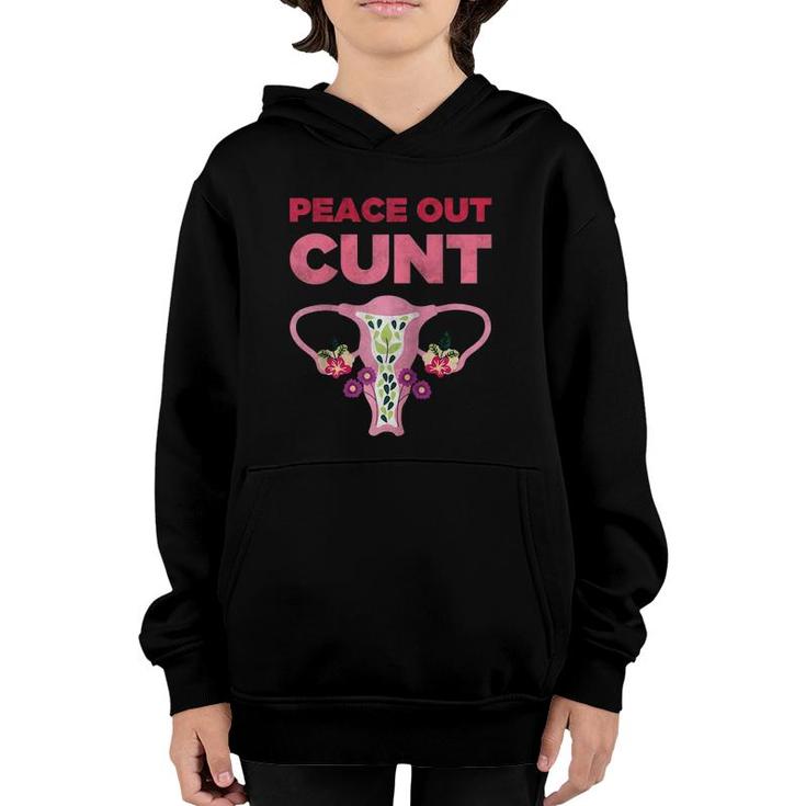 Hysterectomy Recovery Products - Peace Out Uterus  Youth Hoodie