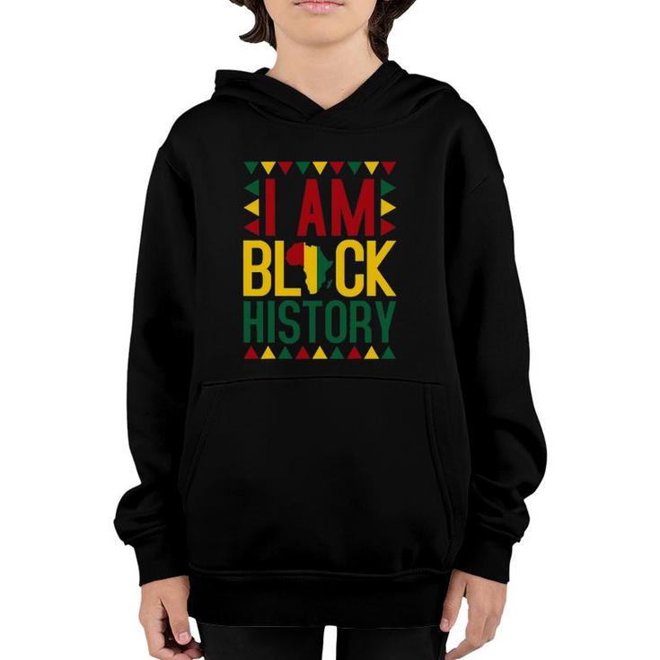 I Am Black History African American Black Pride Youth Hoodie