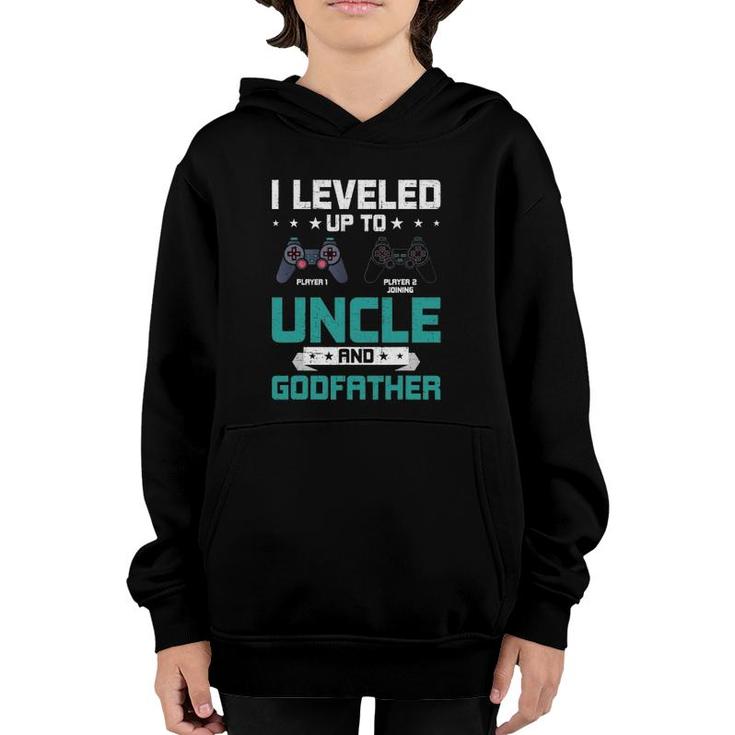 I Leveled Up To Uncle Video Gamer Uncle Youth Hoodie