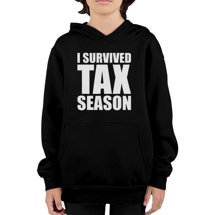 I Survived Tax Season Accounting Professional Youth Hoodie
