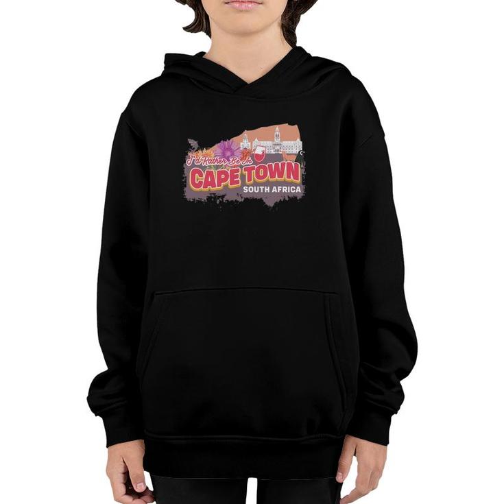 I'd Rather Be In Cape Town South Africa Vintage Souvenir Youth Hoodie