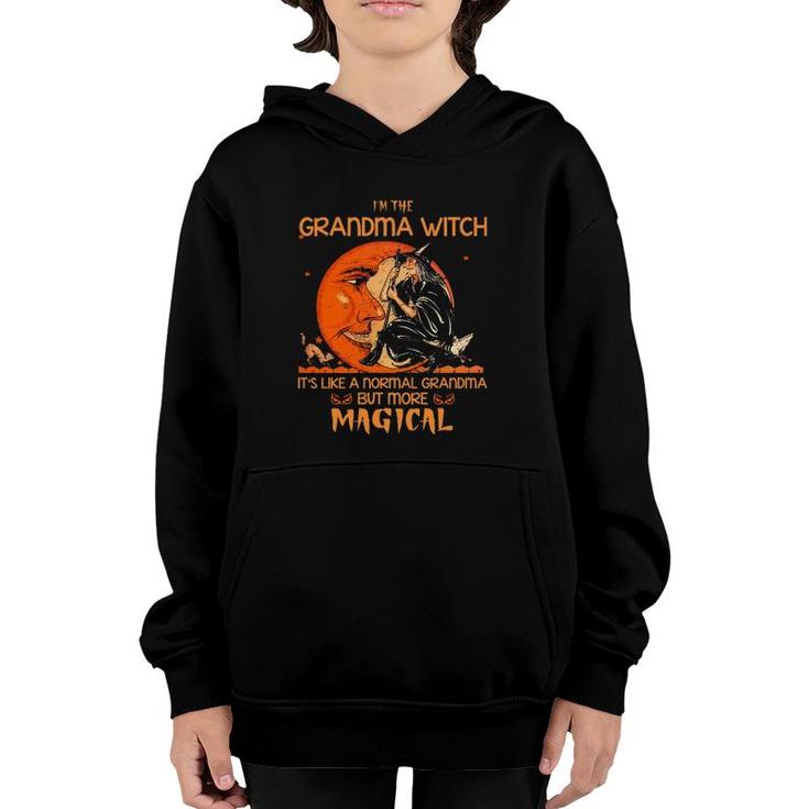 I'm The Grandma Witch Grandmother Halloween Gift Youth Hoodie