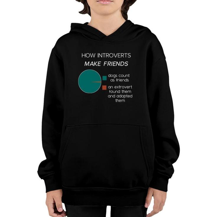 Introvert Funny Introverts Pie Chart Meme Youth Hoodie