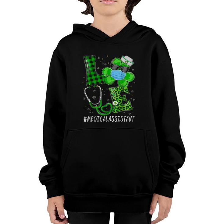 Irish Nurse St Patrick's Day Love Medical Assistant Youth Hoodie