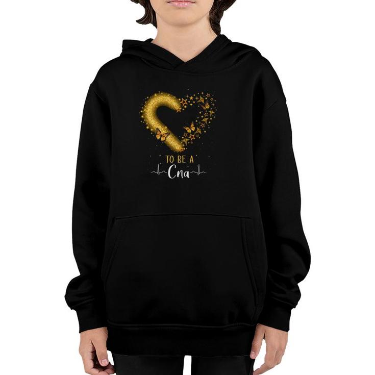 It Takes A Lot Of Love & Sparkle To Be A Cna Nurse Life Heartbeat Cute Heart Youth Hoodie
