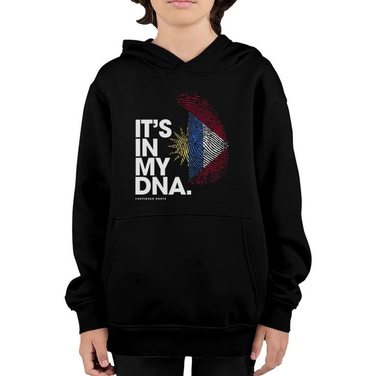 It's In My Dna Antigua & Barbuda Flag  Antiguan Roots  Youth Hoodie