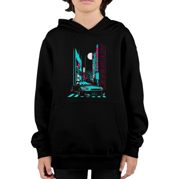 Jdm Japanese Tokio Racecar Tuning Car  Youth Hoodie